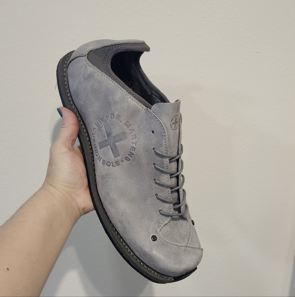 NEW RARE Dr Martens‎  Air Cushion Sole, Gray Leather Sz 13 Mens